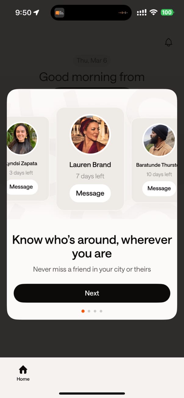 On-Boarding Screen #1 of Mozi